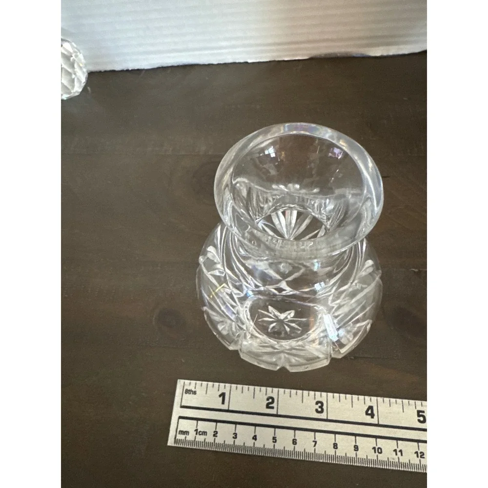 Waterford Crystal Lismore Bud Vase 4 Inch Clear Cut Glass Floral Decor Irish